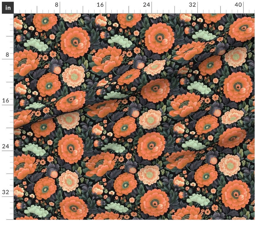 Thumbnail: The Slavic Bloom  3 in Orange by Marta Rusin yard etc