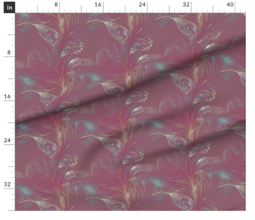 Thumbnail: The Aurora Feather 5 in Pink by Marta Rusin yard etc