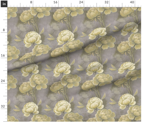 Thumbnail: Peony Fresco 3 in Champagne by Marta Rusin yard etc