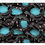 Thumbnail: The Embelished 4 in Turquoise  by Marta Rusin Fat Quarter