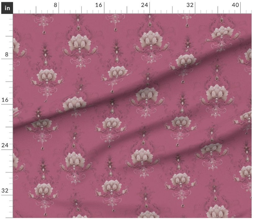 Thumbnail: The Ornamental Bloom 3 in Pink by Marta Rusin yard etc