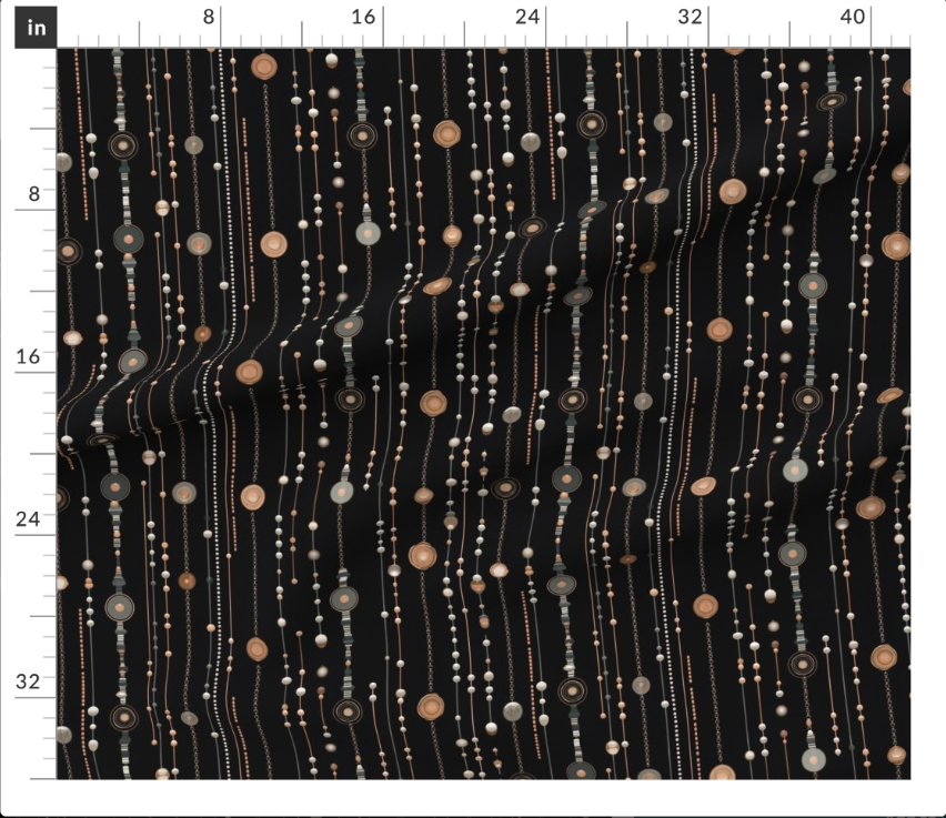 Thumbnail: The Deco Jewels in Midnight Noir by Marta Rusin yard etc