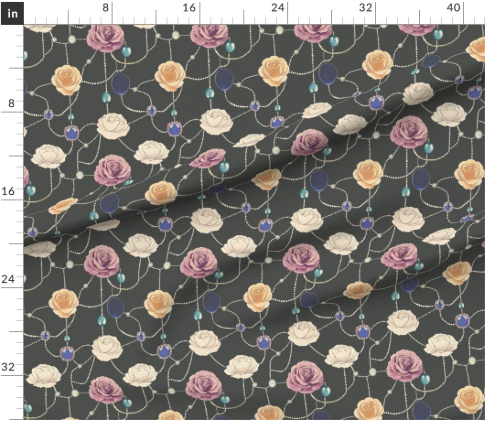 Thumbnail: Bijou Rose 5 in Graphite by Marta Rusin yard etc