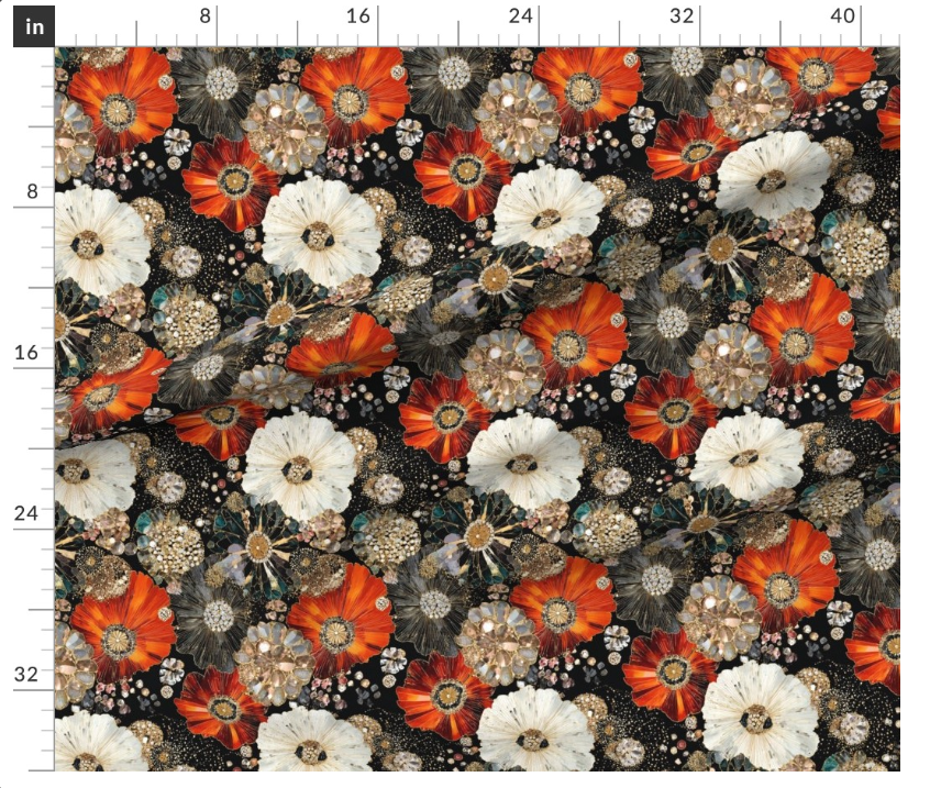 Thumbnail: The Crystal Bloom 3 in Black by Marta Rusin yard etc
