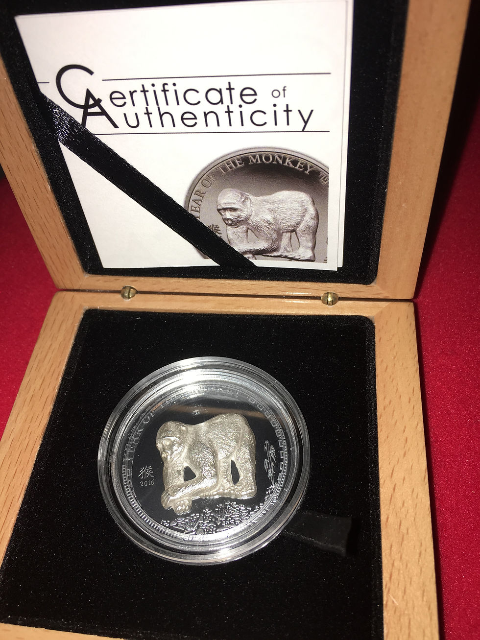 Thumbnail: 2016 Mongolia Silver 500 Togrog Year of the Monkey