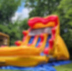 Huge double water slide