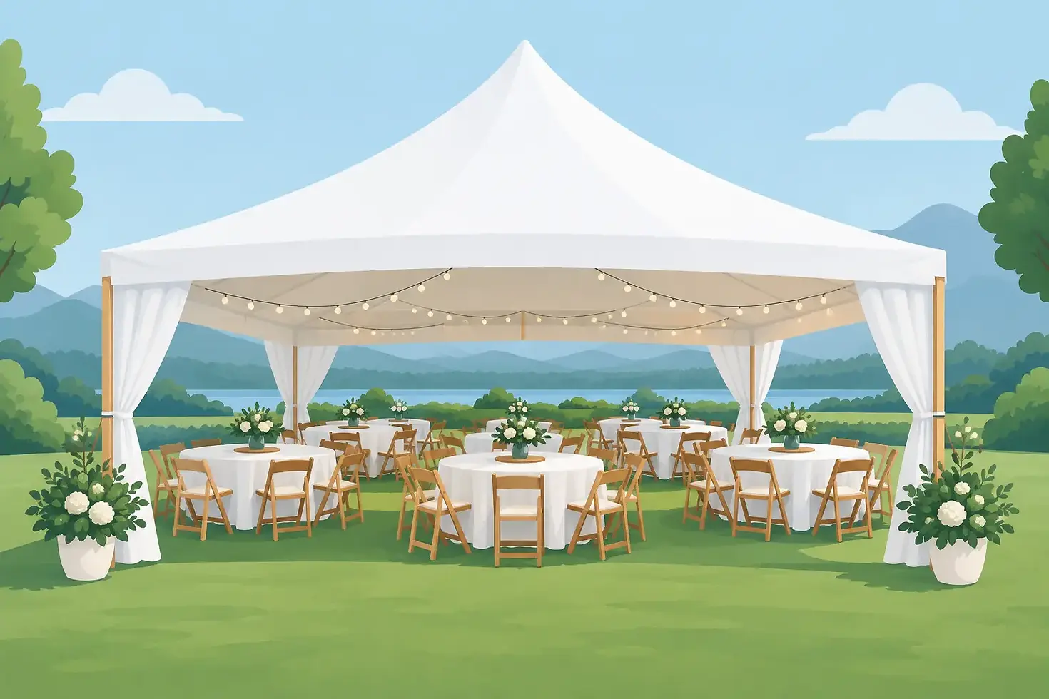 What Size Tent for 50 Guests? Plan It Right
