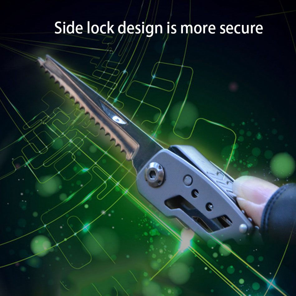 Thumbnail: Portable Stainless Steel Multi-Tool Pliers for Camping