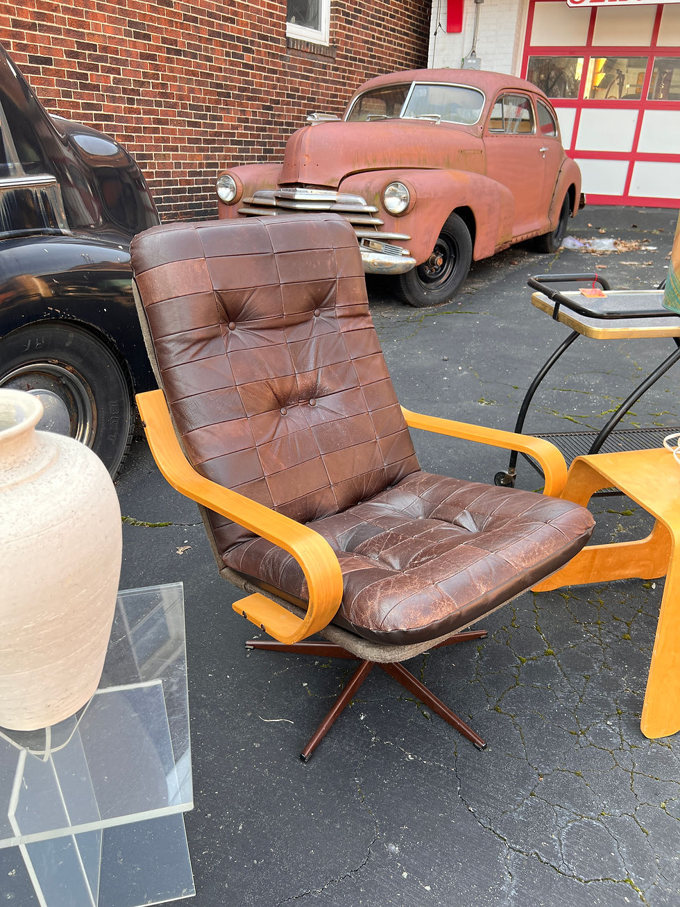 Thumbnail: 1970s Danish Modern Leather Chair