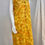 Thumbnail: 1960s Yellow and Orange Crosshatch Shift Dress, L