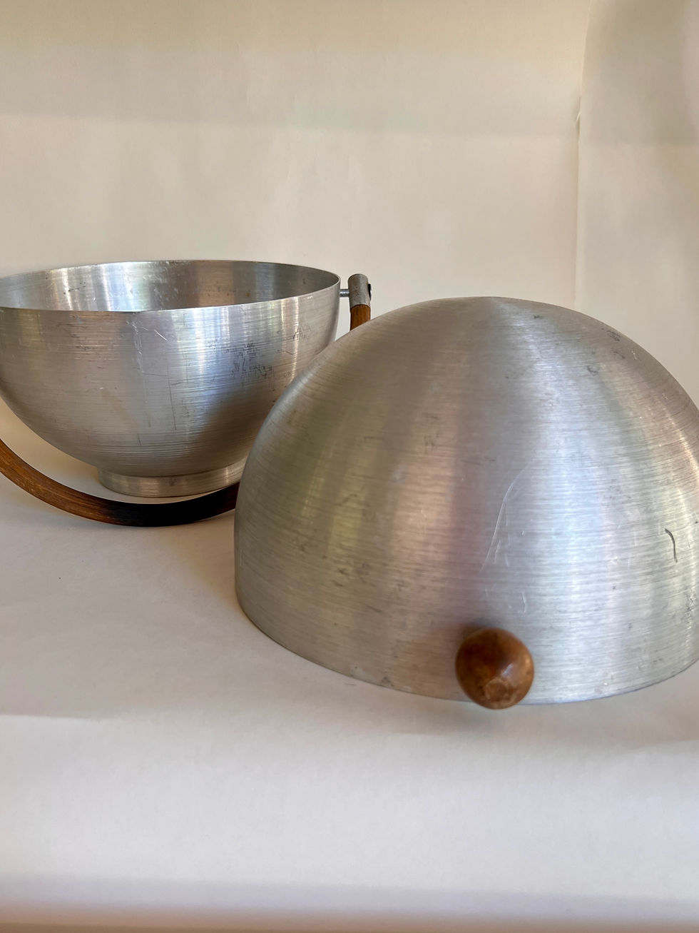 Thumbnail: Vintage 1950s Russel Wright Aluminum Bun Warmer, Midcentury, Art Deco