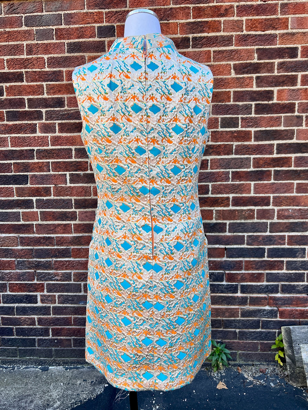 Thumbnail: 1960s Gold Brocade Cocktail Dress, Medium