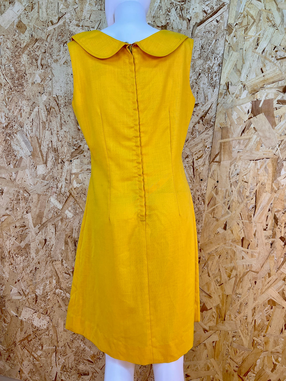 Thumbnail: 1960s Yellow Mini Dress, medium