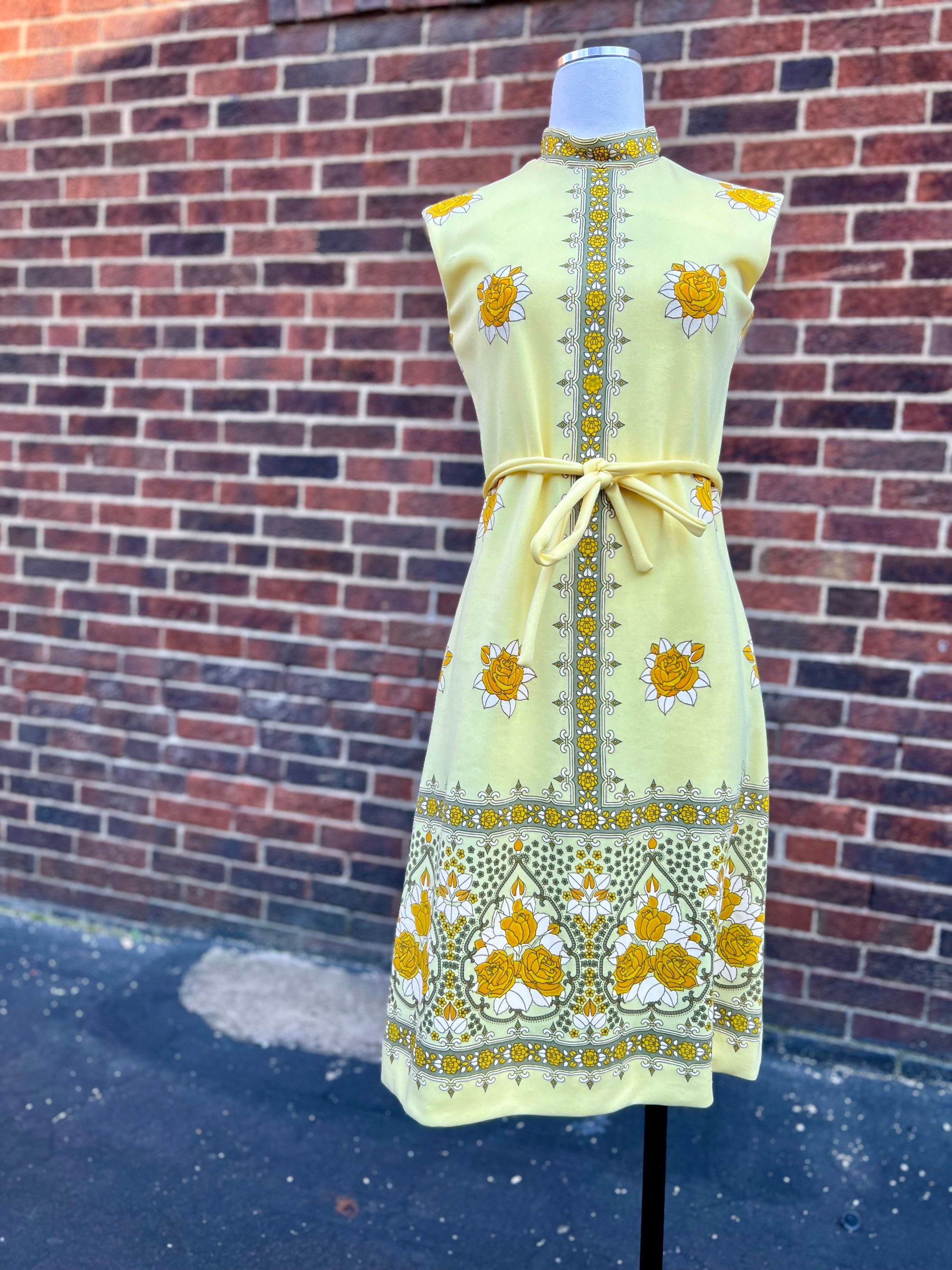 1960s Alfred Shaheen Mini Dress, Small