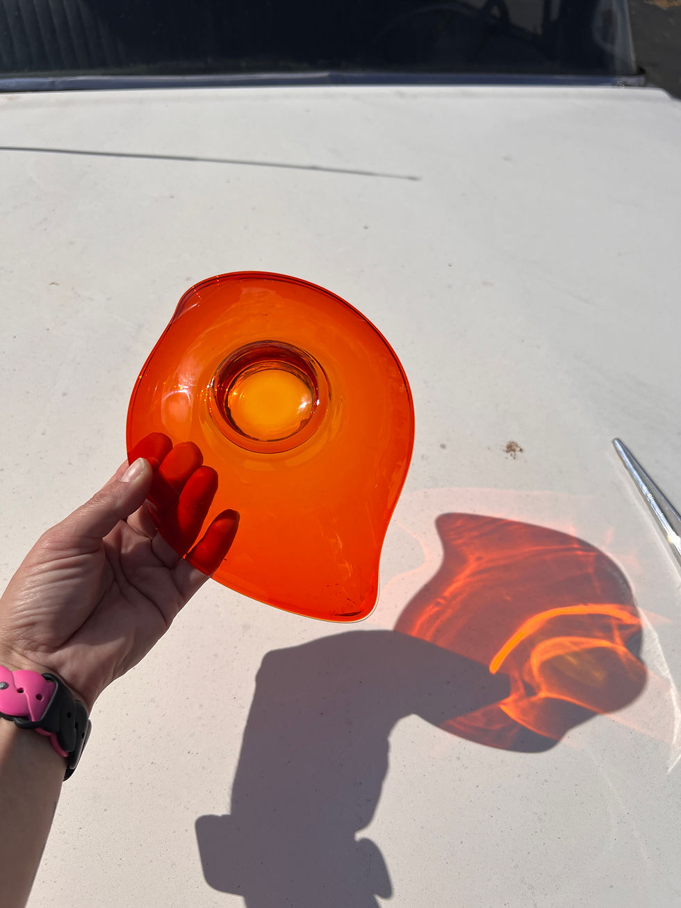Thumbnail: 1960s Viking Glass Orange Bowl