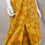 Thumbnail: 1960s Yellow and Orange Crosshatch Shift Dress, L