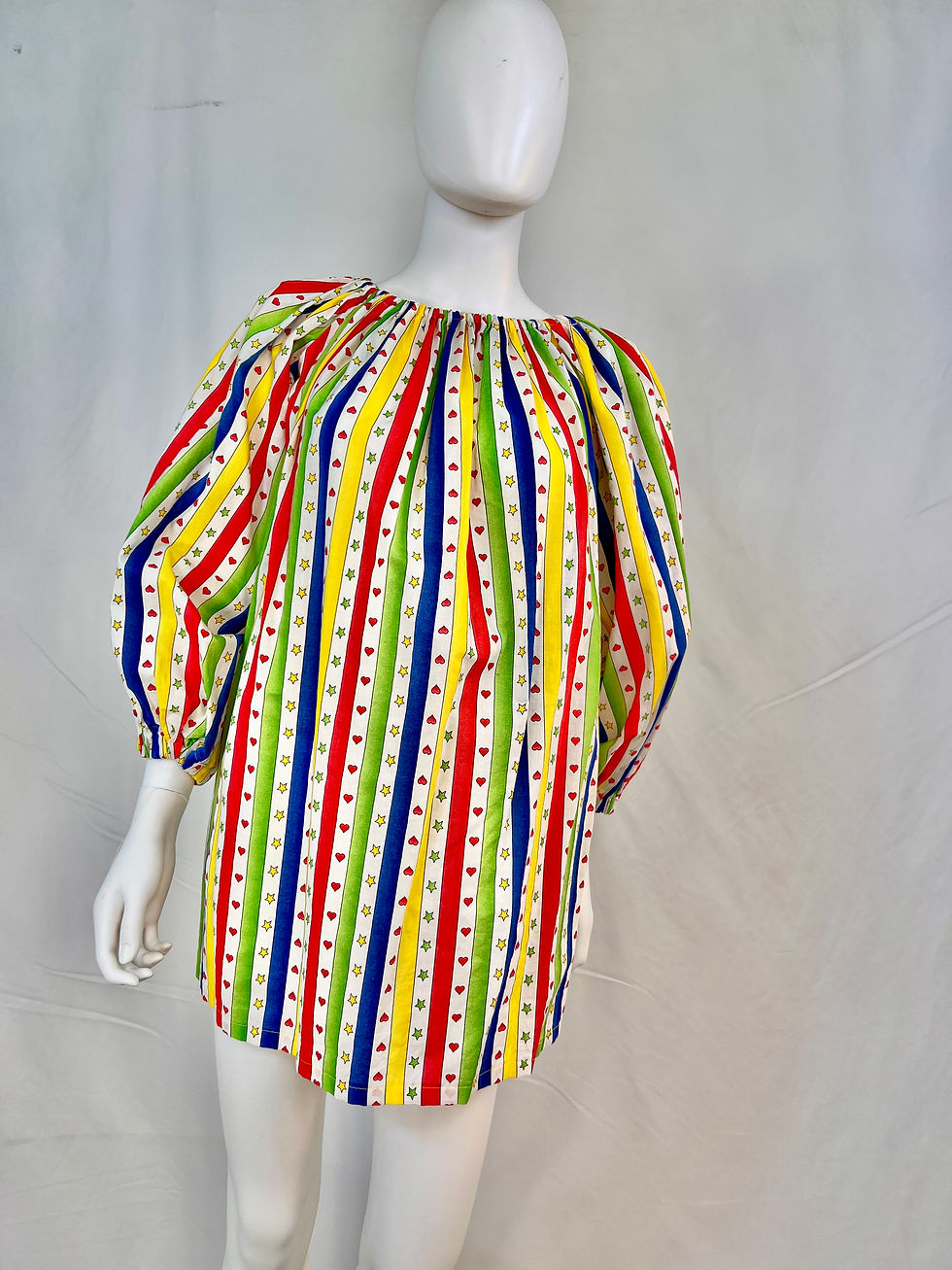 Thumbnail: 1980s Handmade Clown Tunic Length Costume Top