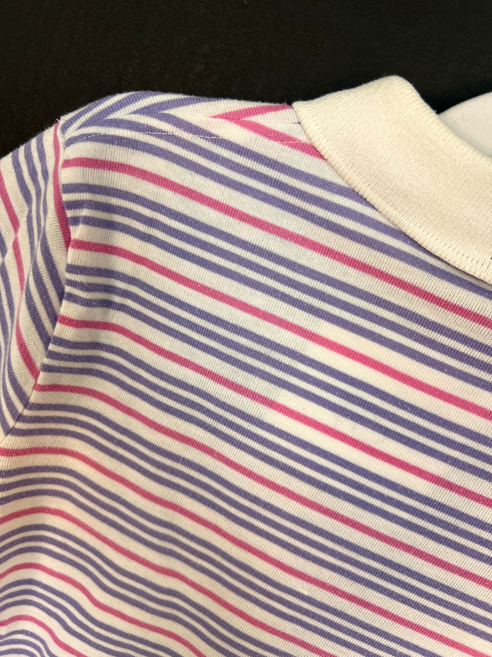 Thumbnail: 1980s/90s Gloria Vanderbilt Pink/Purple Polo Shirt for Children