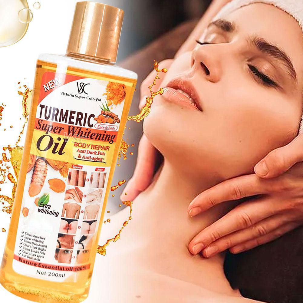 200ml Turmeric Essential Oil for Face & Body Reduce Dark Spots Natural Oil Skin