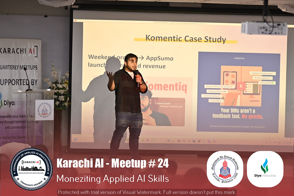 Speaker: Mr. Mesum Raza Hemani (Founder, Karachi AI)