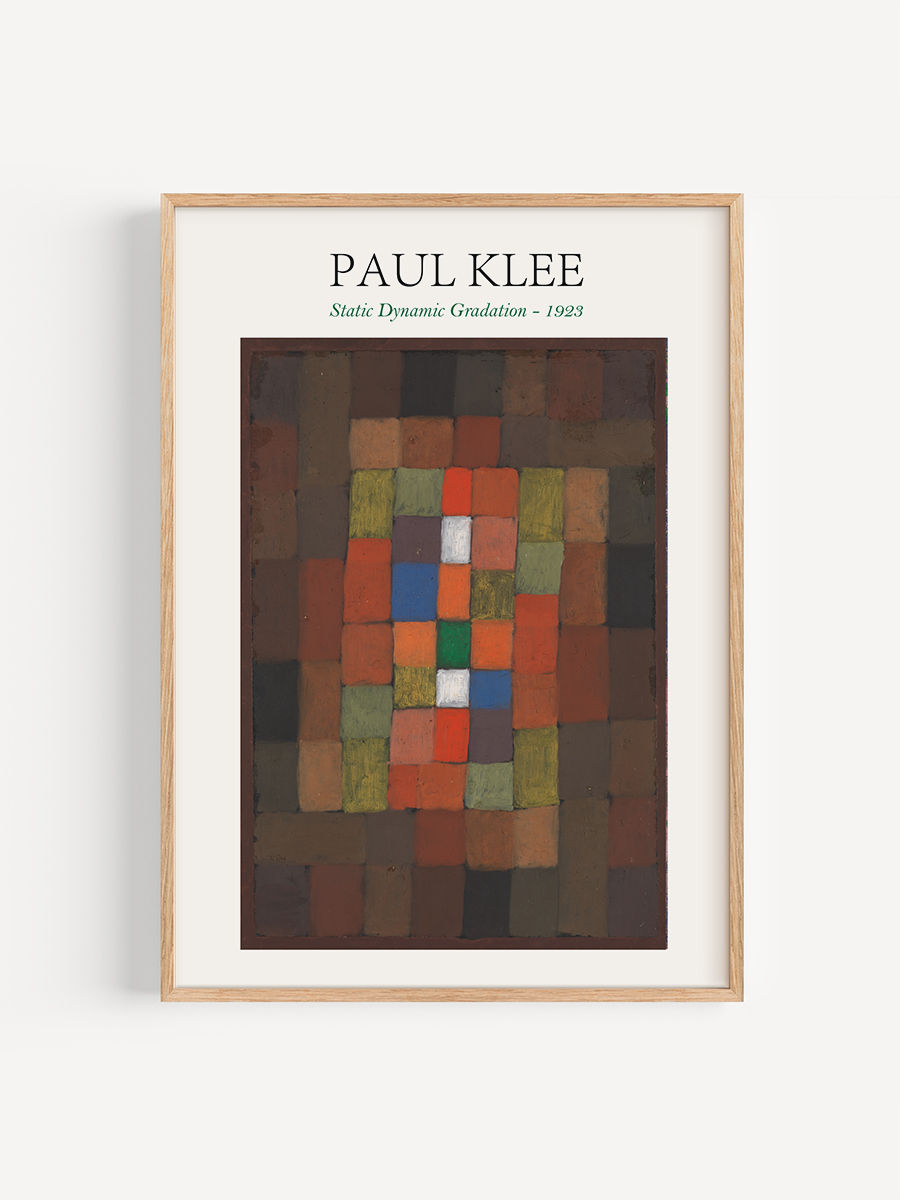 Afiche de Static Dynamic Gradation | Paul Klee