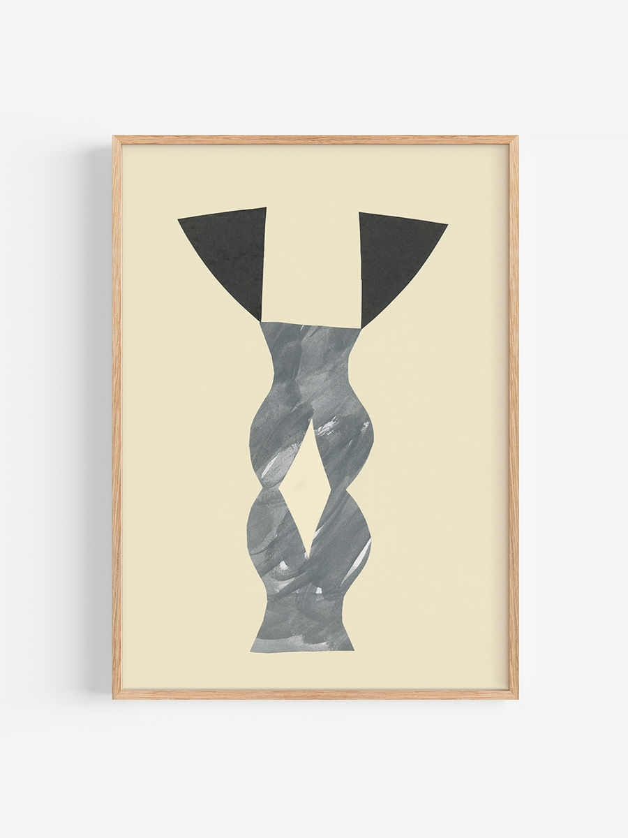 Gray Black Vase | Anna Ukraintseva