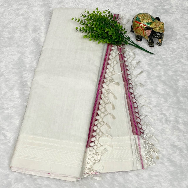Thumbnail: Ilkal Saree Chikki Border With Blouse