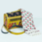 Hut Bag Ajrakh Print + Cotton Block Printed Stole ( Combo )