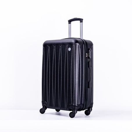ABS Suitcase with single wheels iron trolley #2422