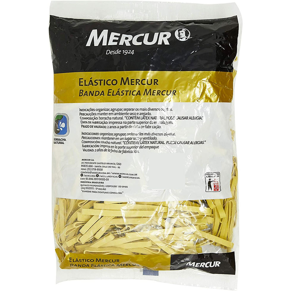Elástico Mercur Super Amarelo 500Pcs