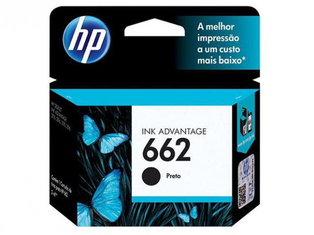 Cartucho HP Original 662 Preto Cz103Ab Deskjet 2516/3516 2Ml