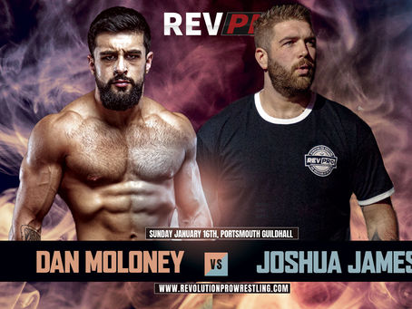 Portsmouth Jan 16th : Dan Moloney vs Joshua James announced.