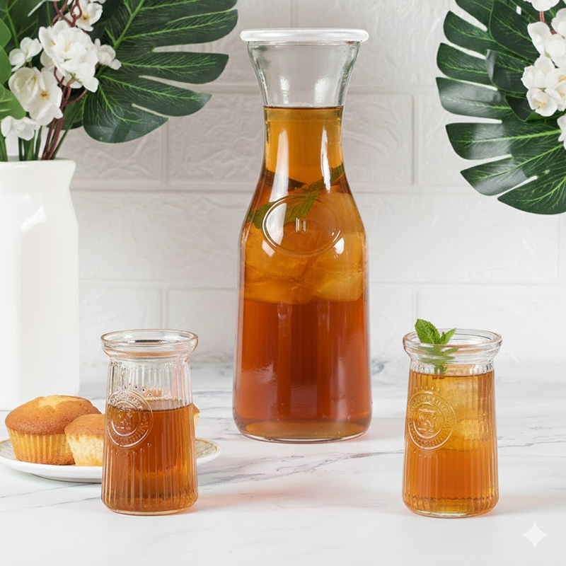 Thumbnail: Transparent Glass Carafe Pitcher Water
