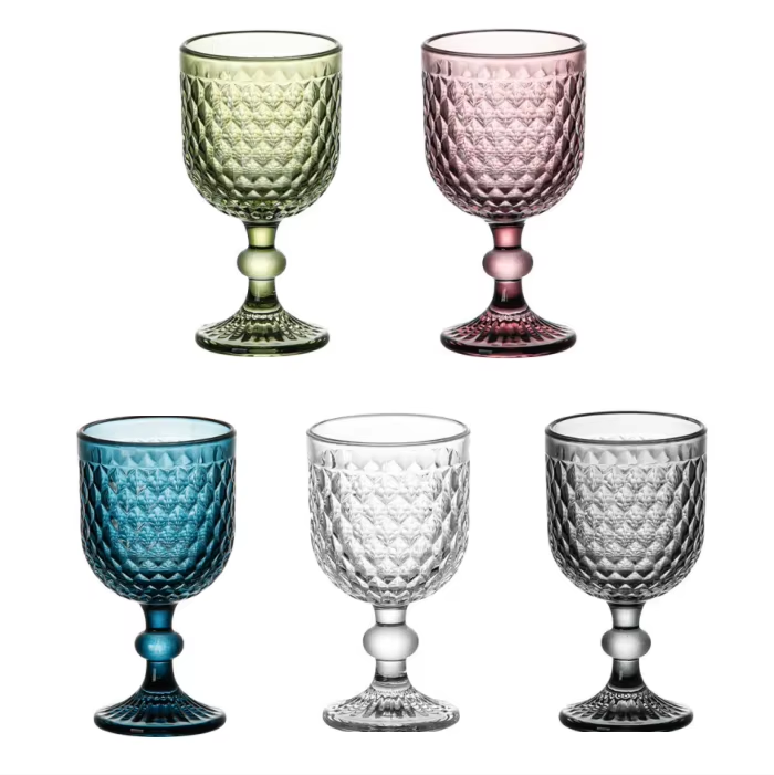 Thumbnail: 6pcs Set Vintage Wine Glass