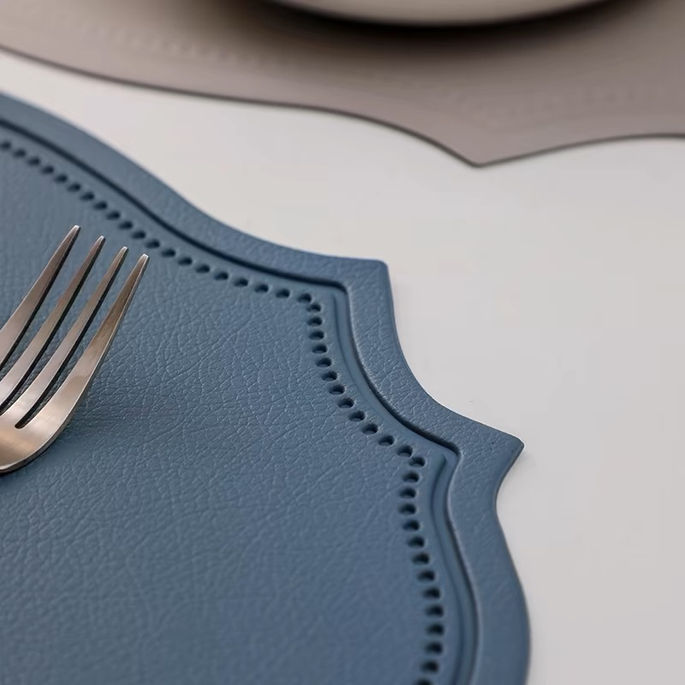 Thumbnail: Retro Oval Faux Leather Kitchen