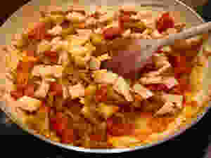Lasagne przed podaniem - może nie wygląda spektakularnie, ale jest bardzo smaczna :)