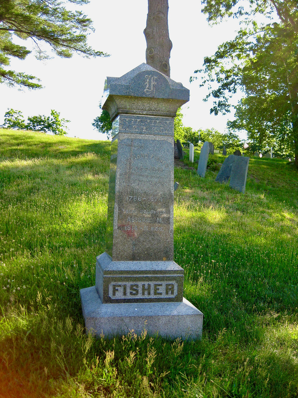 Elegant Fisher Family monument in Old Parish Cemetery