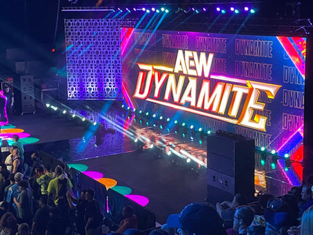 Close of stage at AEW Dynamite held in New Orleans