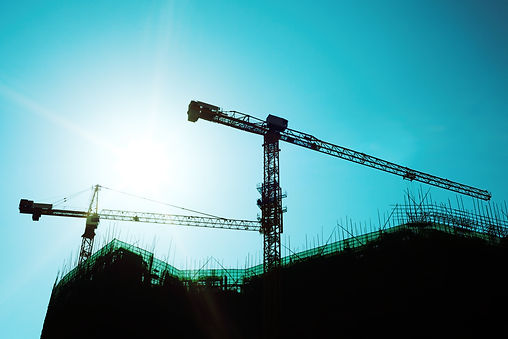 Kräne Bauarbeiten Reorganisation