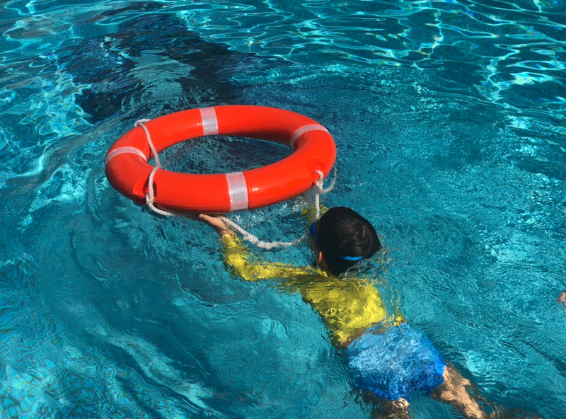 Swimming Dad Photo