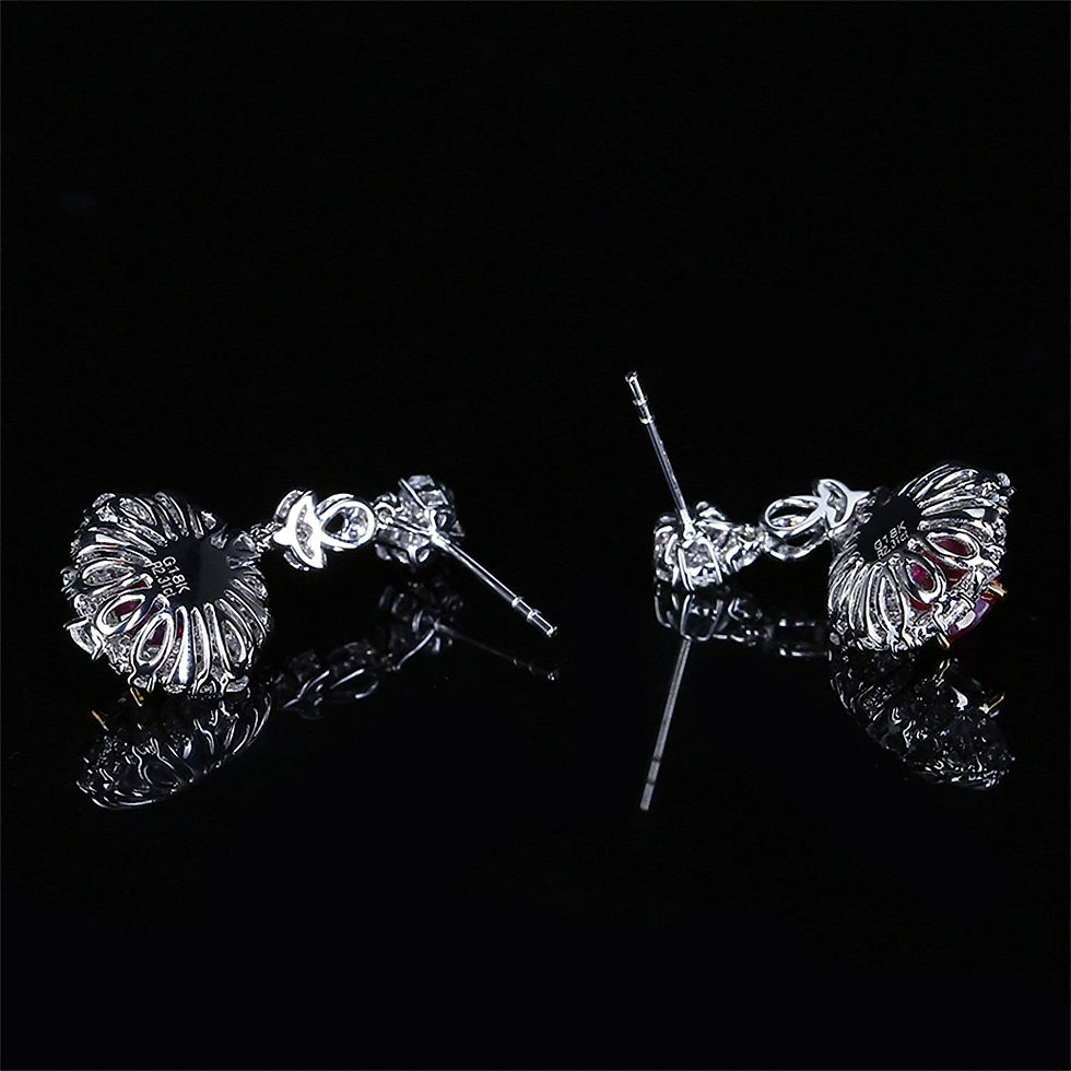 Thumbnail: The Crimson Royale — Ruby Drop Earrings