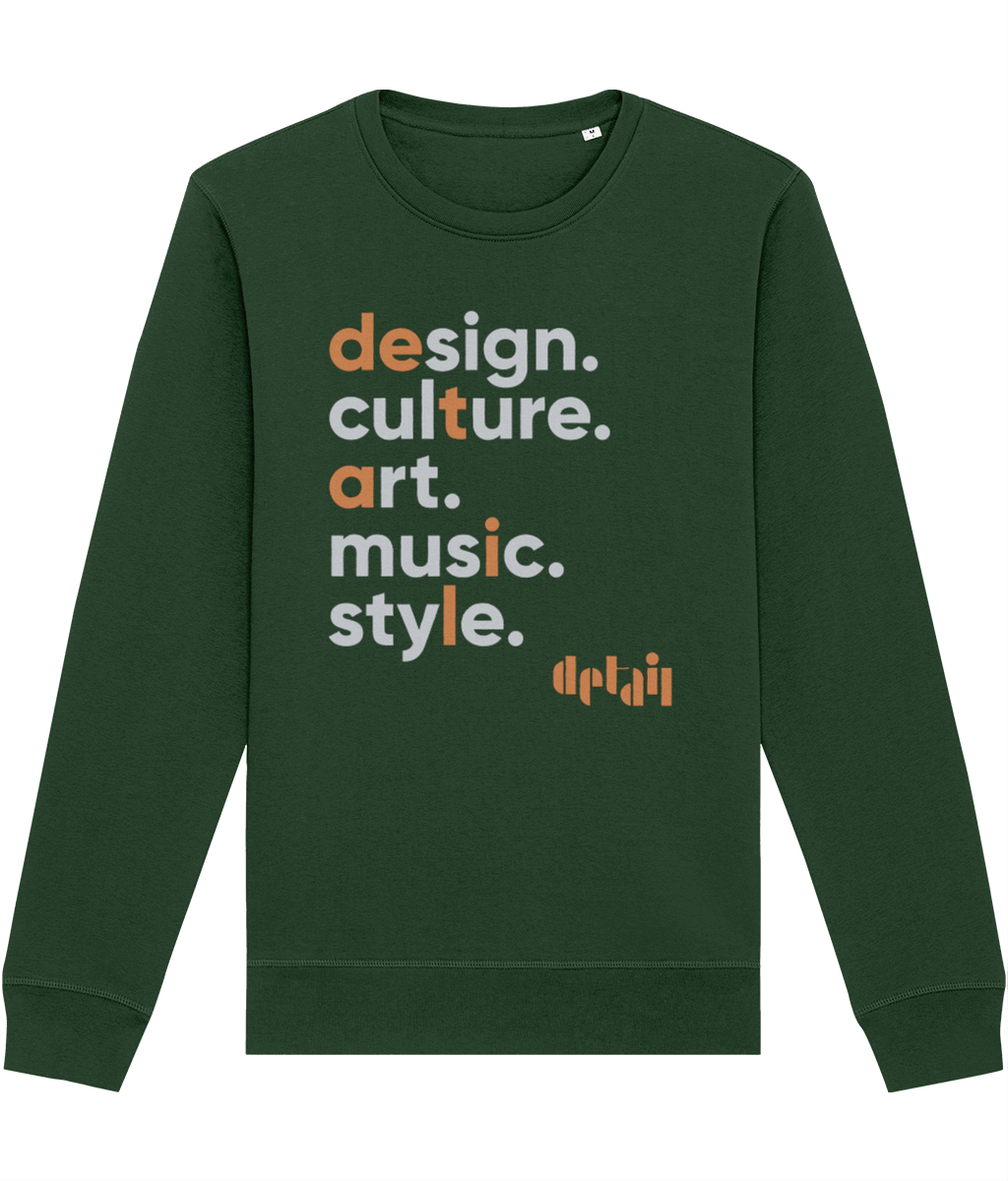 DETAIL - Organic & Ethical  Organic Cotton Sweatshirt (4 colours) Small to 4XL