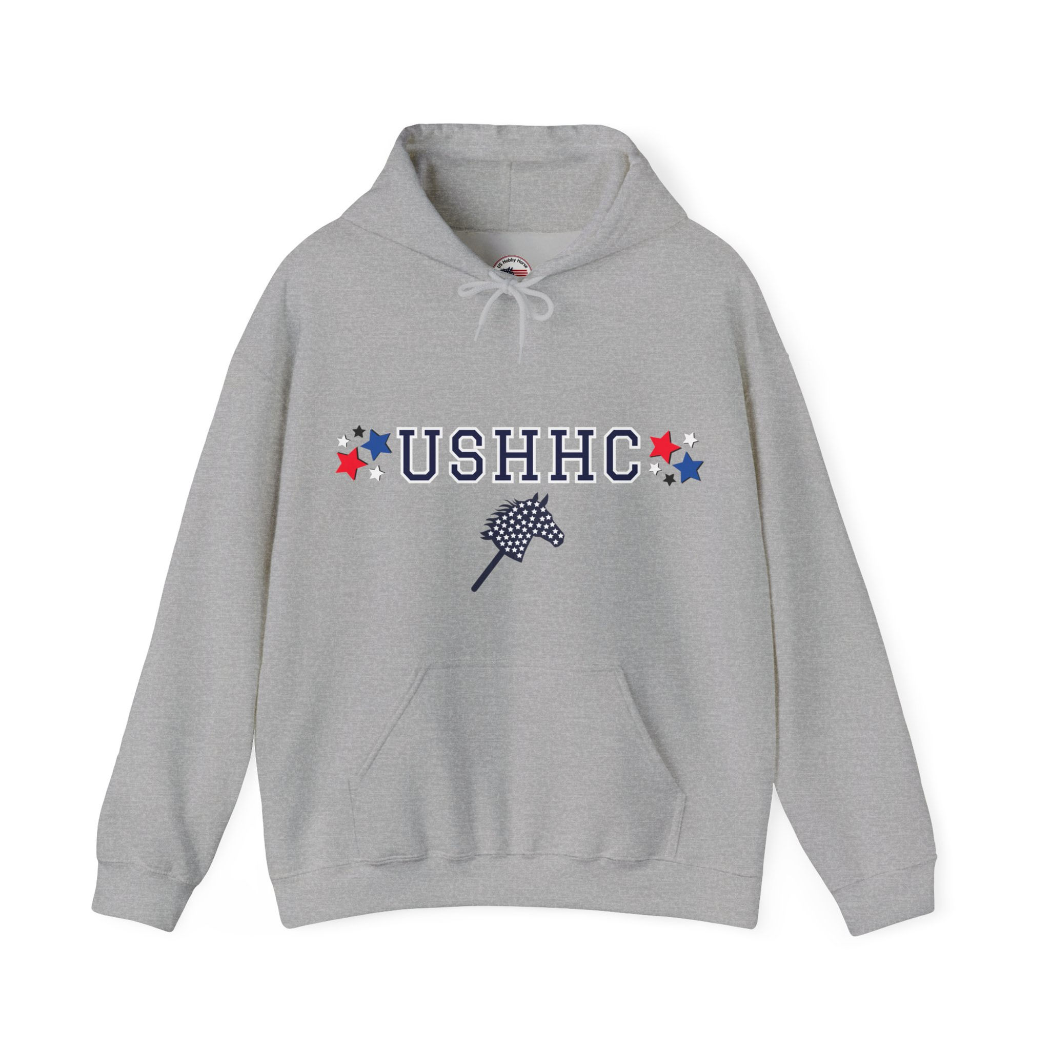 PERSONALIZED USHHC Adult Unisex Hoodie with Blue Lettering