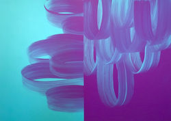 Figure 16 Jane Callister “Arc of a Journey” 2017 Acrylic on canvas, 60″ x 84″