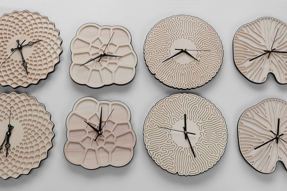 Biomimetic parametric clocks by Mark Beccaloni