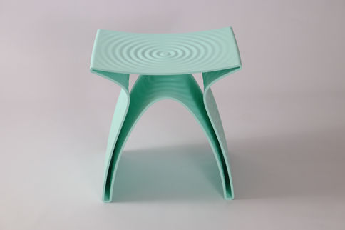 Ripple 3d printable stool by Mark Beccaloni