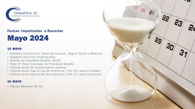 Fechas Importantes a Recordar Durante el Mes de Mayo 2024