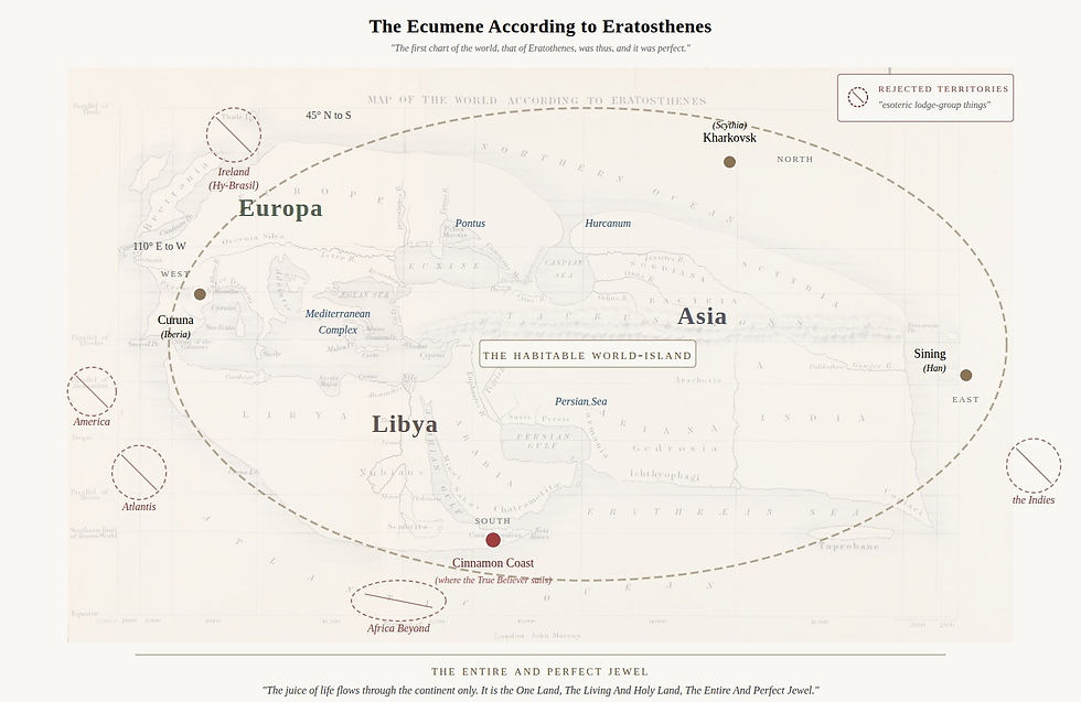 Overlaid with Lafferty's ecumene