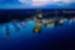 Gananoque marina at dusk