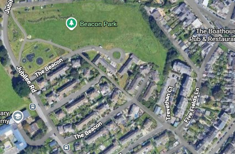 The same area as it is now © Google Maps